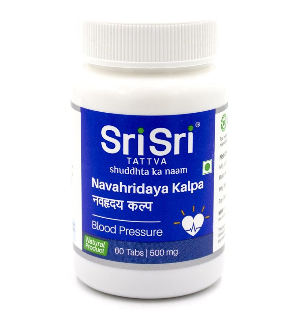 Навахридая Кальпа - от гипертонии (Navahridaya Kalpa SRI SRI), 60 таб ...
