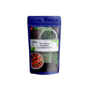 Чай черный клубника и смородина Neha 100 гр.