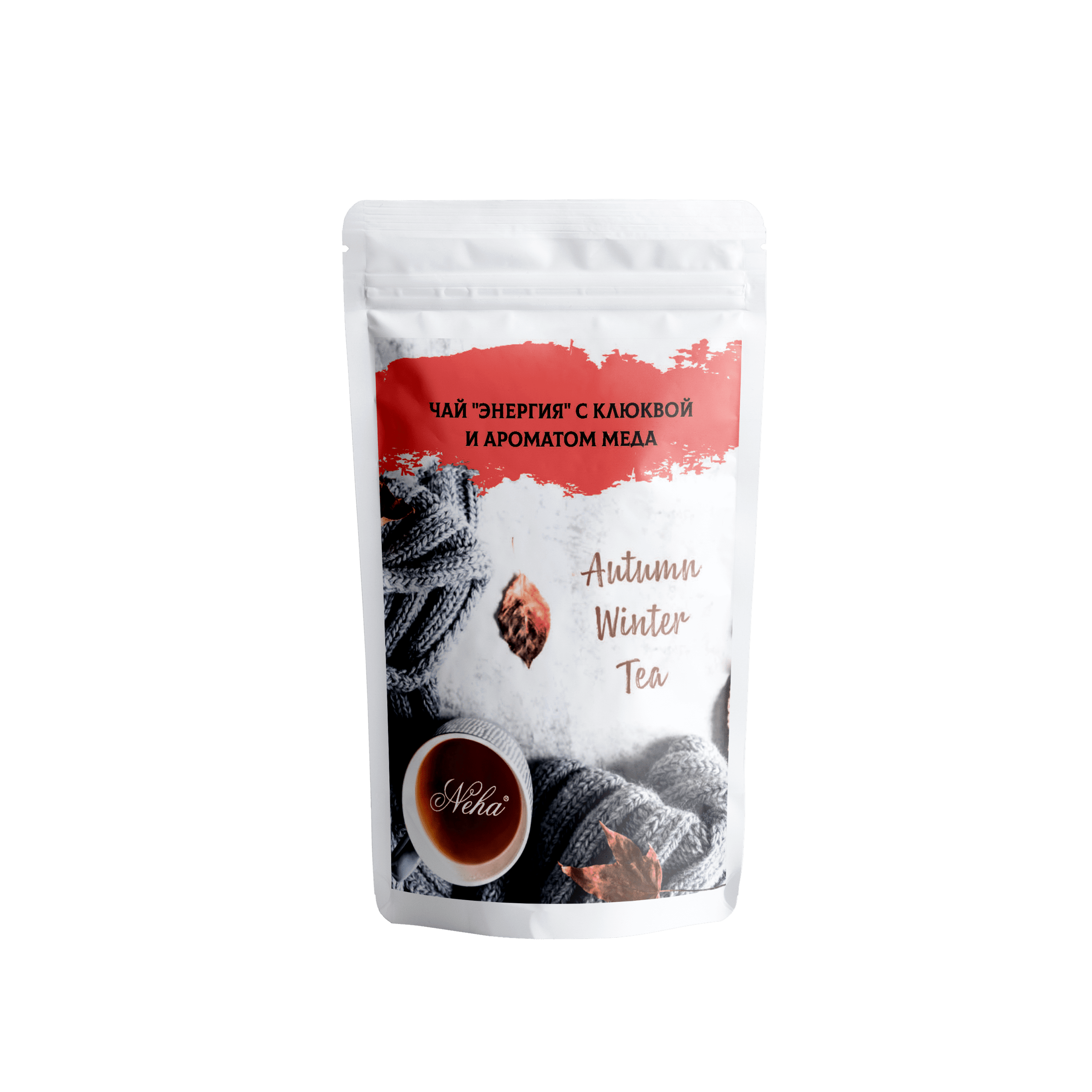 Чай черный "Энергия" с клюквой и медом Neha 100 гр.