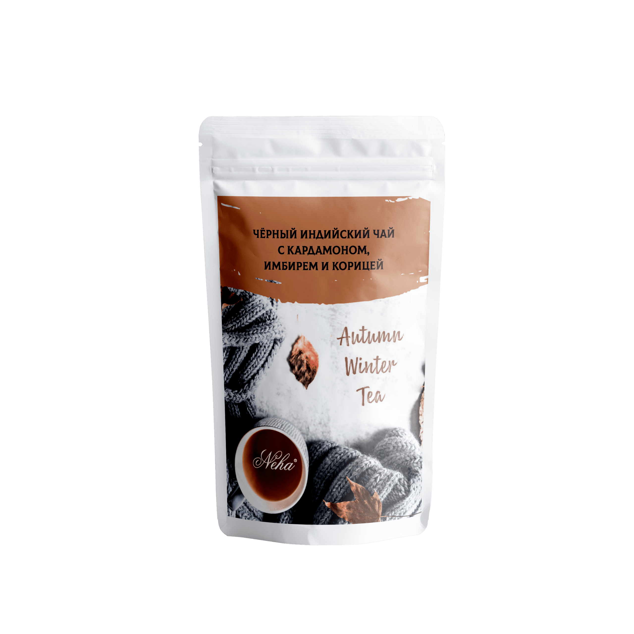 Чай черный с кардамоном имбирем и корицей Neha 100 гр.