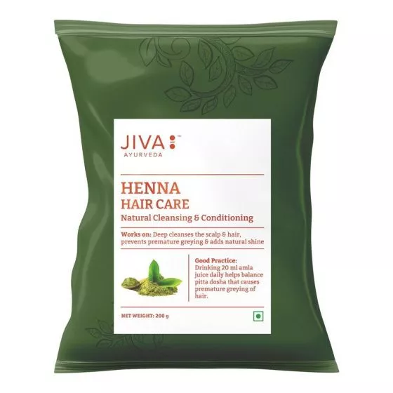 Лечебная маска для волос с Хной, порошок Jiva 200 гр.