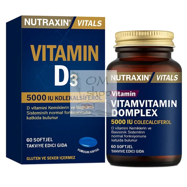 Витамин Д3 5000 ед. Nutraxin 60 кап.
