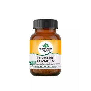 Куркума + перец + имбирь (Тумерик) Organic India 60 кап.