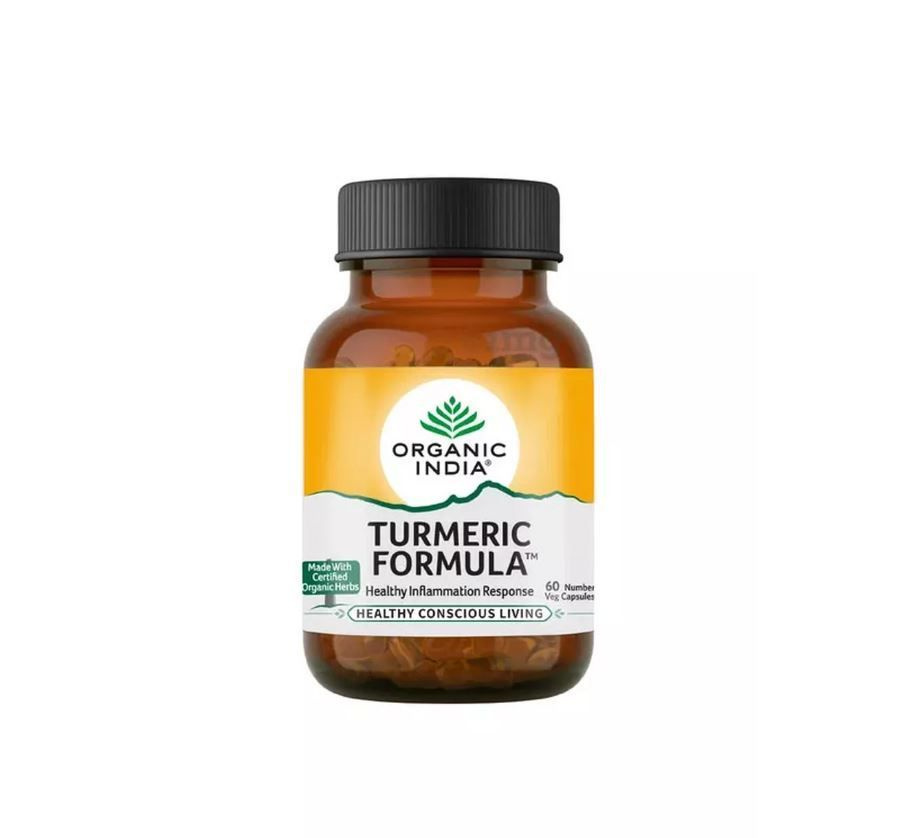 Куркума + перец + имбирь (Тумерик) Organic India 60 кап.