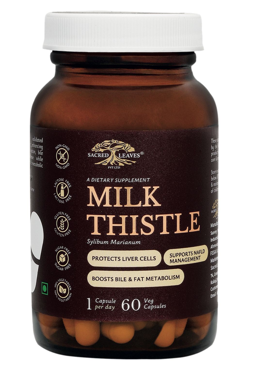 Расторопша Sacred Leaves 60кап.