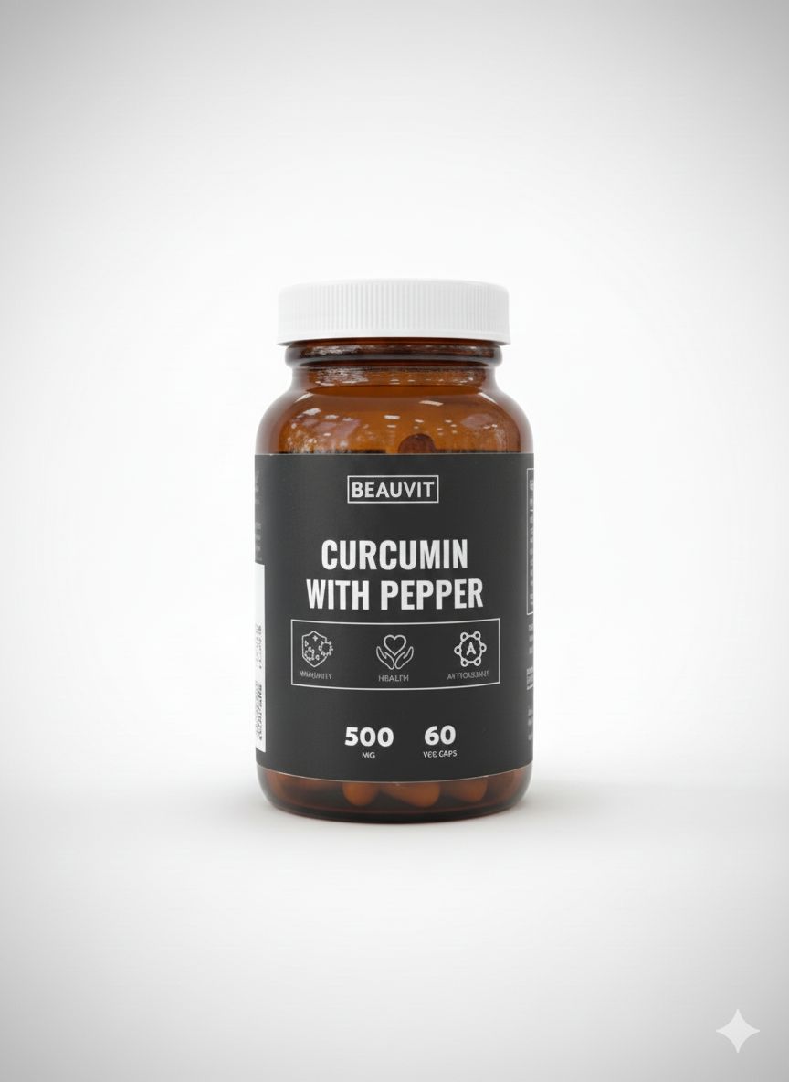 Куркумин с пепперином Beauvit 250 мг.