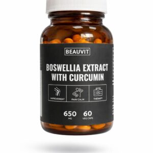 Босвеллия и Куркумин c пепперином BEAUVIT 60 кап. 500 мг