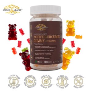 Акция! Мармеладки куркумин Sacred Leaves 30 кап.